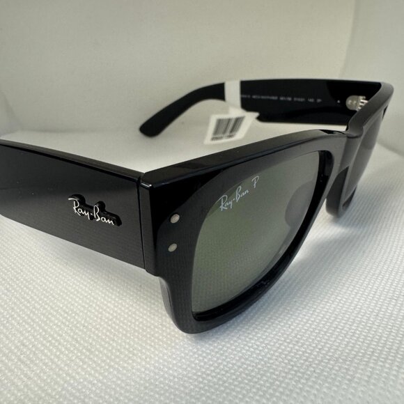 Ray-Ban Mega Wayfarer RB0840S 901/58 51-21 – Polished Black / Polarized - Picture 3 of 5